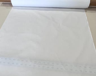 27" wide Half Width White Hanes Linit Drapery Lining for Valances and Home Decor Sewing - sold by the yard