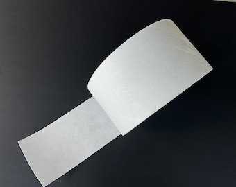 4” Polyester Permanent Med. Wgt. Iron On Crinoline Buckram Drapery Header - Sold by the yard.