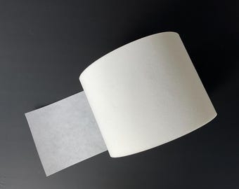 6” Polyester Permanent Med. Wgt. Sew On Crinoline Buckram Drapery Header - Sold by the yard.