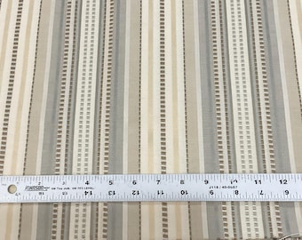 57” wide Decorator Fabric Lois Stripe by P. Kaufman - Sandsone - 3 1/4 yd. remnant