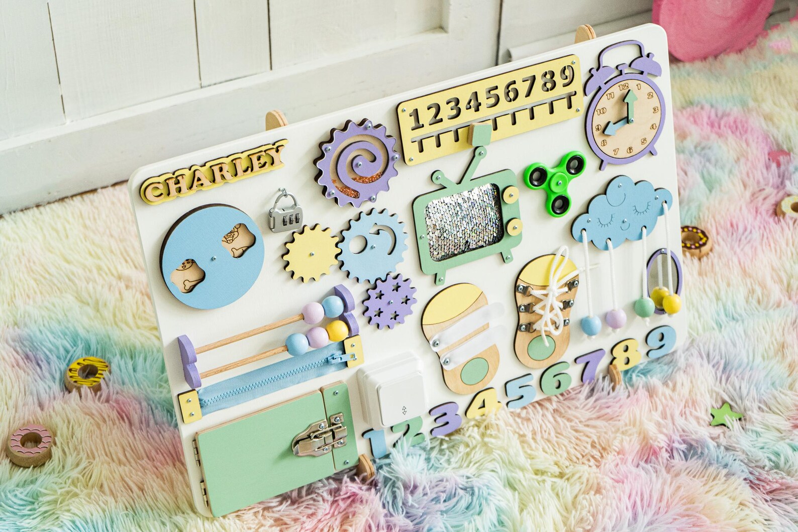 Busy Boards 1 Year Old, Activity Board for Fine Motor Skills ...