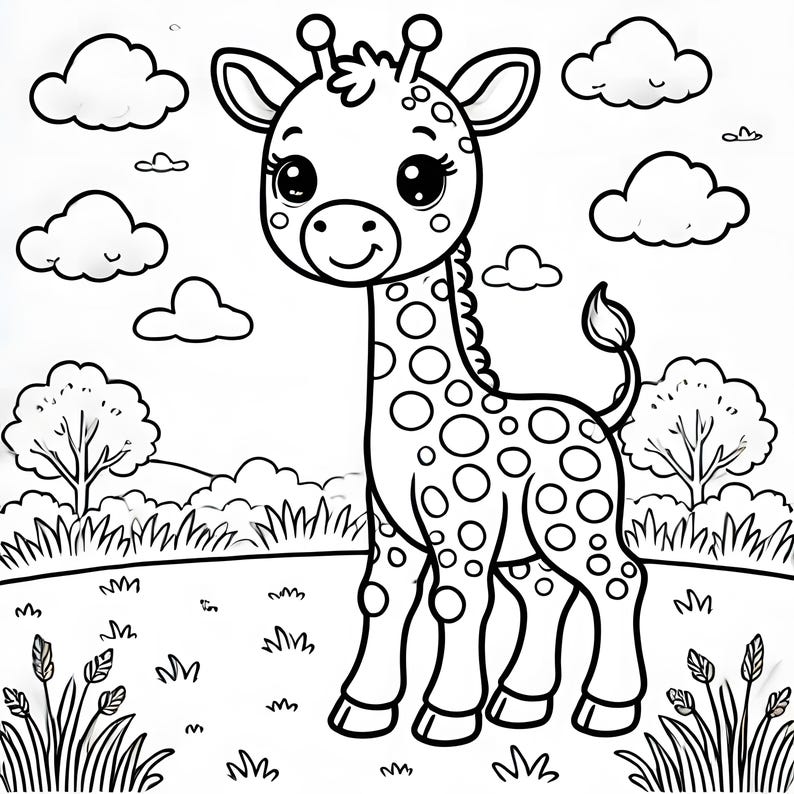 Malbuch-Kleine süße Tiere zum Ausmalen für Kinder jeder, der sie kauft