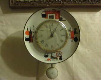 spartus wall clocks etsy