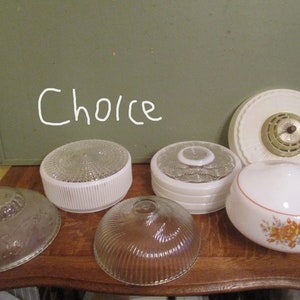 Light Globe Shade Fixture Replacement Vintage Mid Century CHOICE