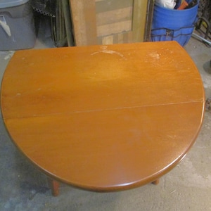 Table End Hall Drop Leaf fern stand side plant Vintage