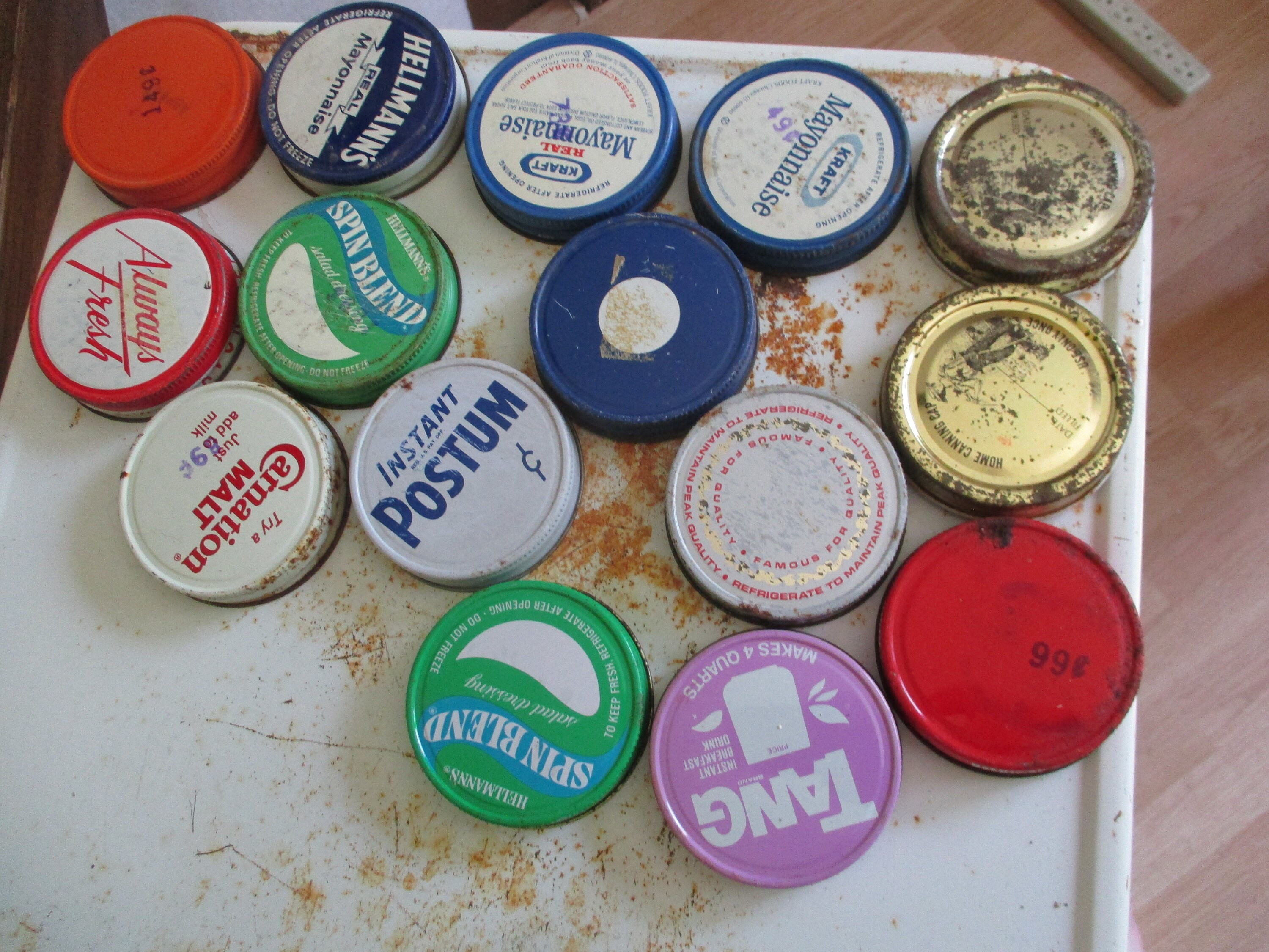 Metal Regular Jar Lids Vintage CHOICE Etsy UK