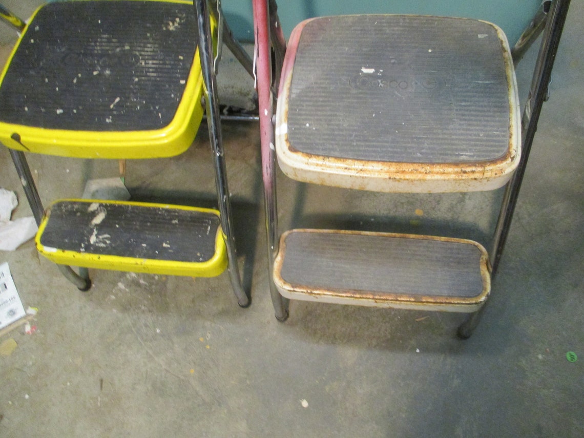 Cosco Folding Utility Kitchen Step Stool Vintage CHIOICE - Etsy