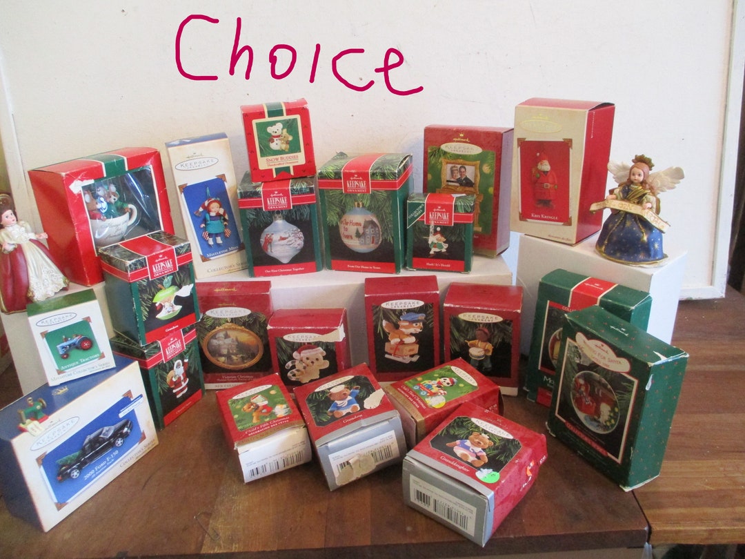 Hallmark Ornaments Boxed Choice Vintage Etsy