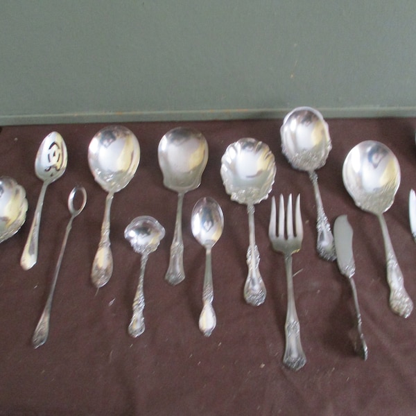 Serving Berry Spoons Forks   Vintage Silver Plate CHOICE