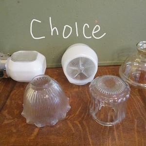 Light Fixture Replacement Shade Vintage Mid Century CHOICE