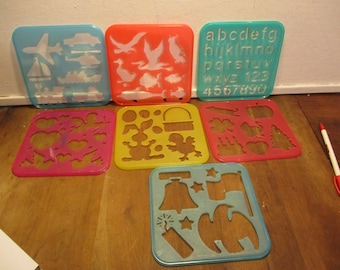 Tupperware toy Stencil Art Vintage Fun #3