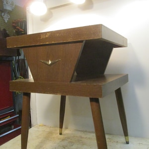 Tiered  End Table Vintage Mid Century Modern