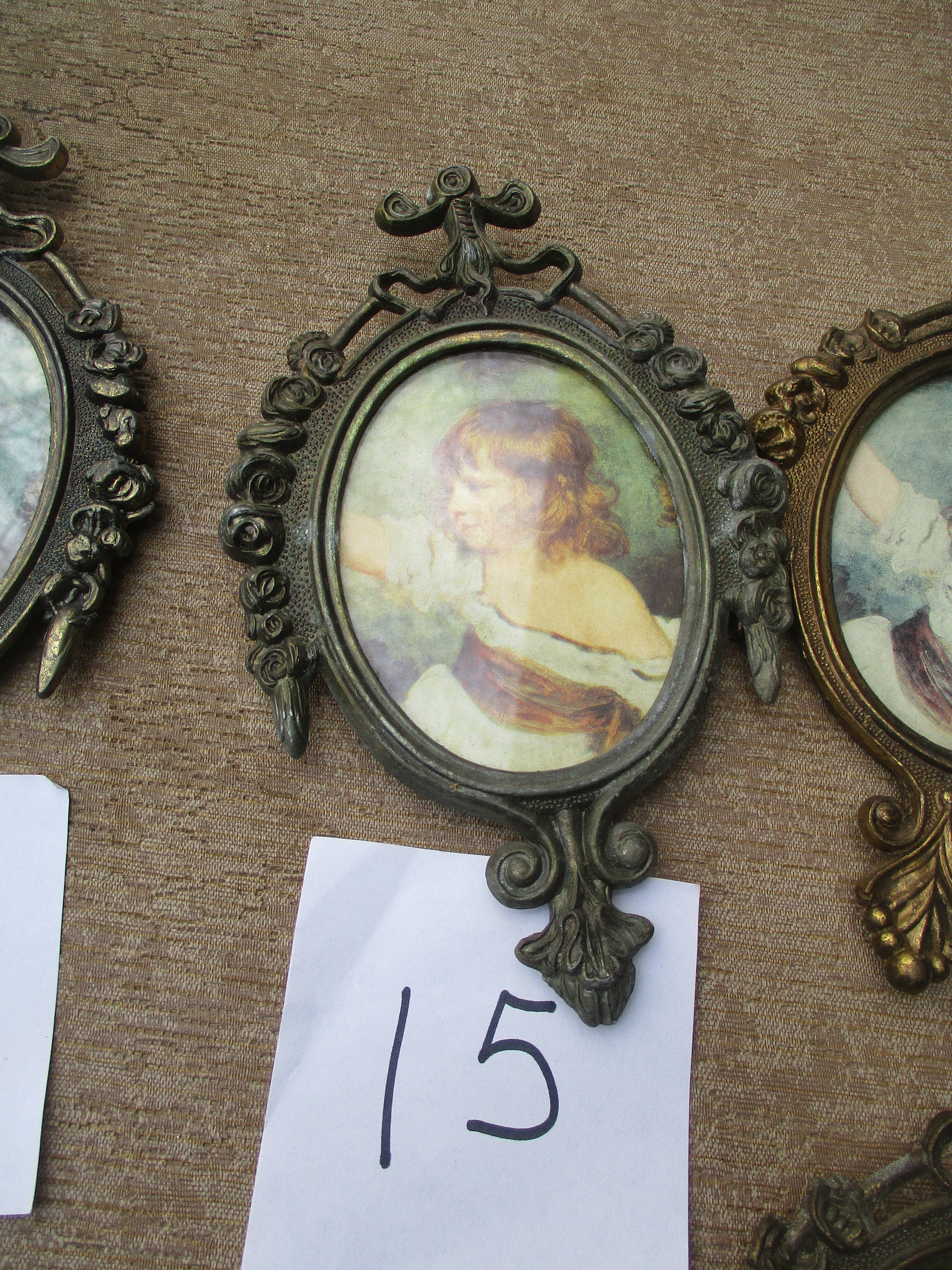 Ornate Metal Frames Made in Italy Oval Vintage CHOICE - Etsy