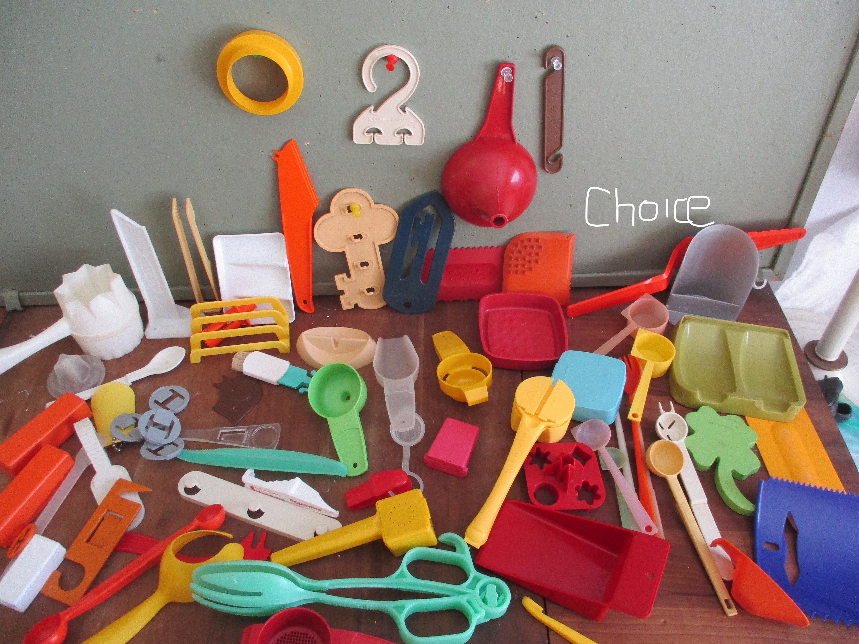 Vintage 33 Piece Tupperware Toys - Assorted Tupperware Kids Play