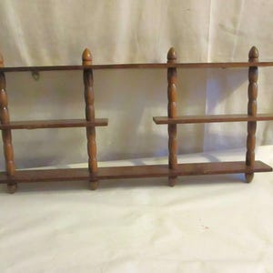 Spindle Wooden Wall Shelves  Display Shelf Knick Knacks shipped unassembled