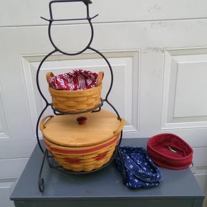Longaberger Snowman Baskets - Etsy