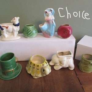 Planter Shapes Sizes CHOICE of Vintage Small Pots