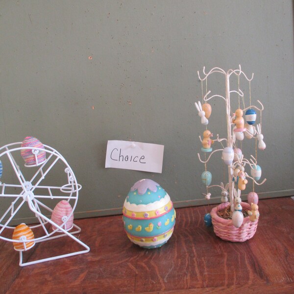 Easter Ferris Wheel Holiday Decor Tree Egg Candle Vintage CHOICE