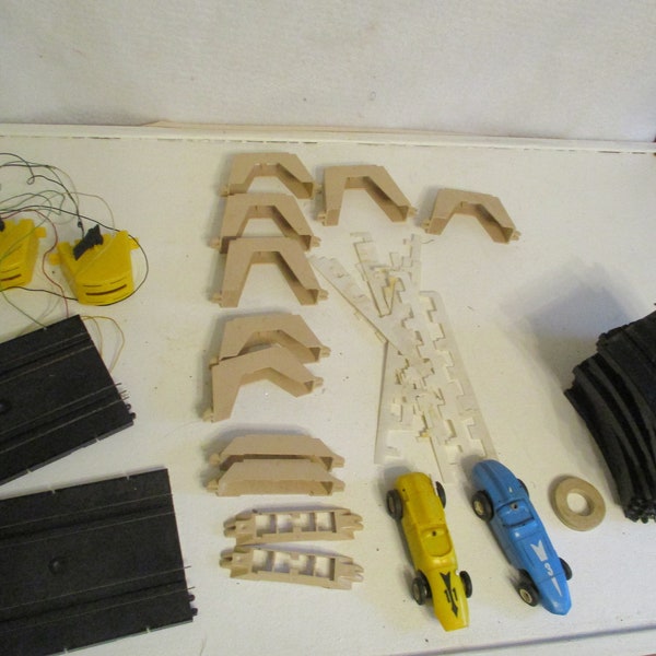 A.C. Gilbert Race Car Replacement Parts Track Cars Lot