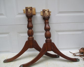 Duncan Phyfe table legs Vintage Salvaged set of 2