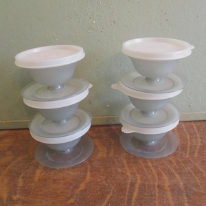 Tupperware Dessert Cups with Lids Set of 4 or 6