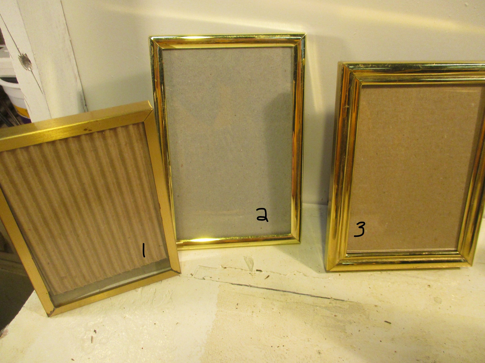 Picture Frames Vintage Easel Backs Choice ONE ONLY Brass or Etsy