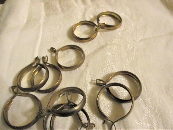 Cafe Curtain Clips Rings No Sew Just Clip On 11 1 3 8 Etsy