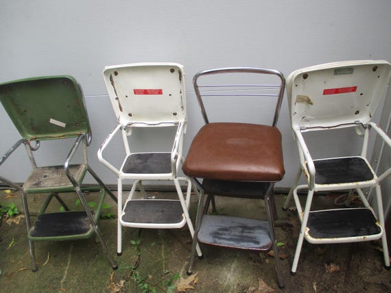 Cosco Kitchen Step Stool Lift up Seat Vintage Chair CHOICE - Etsy