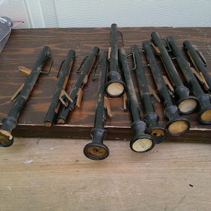 Pump Organ Part Sound Pull Knobs Vintage