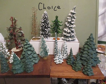 Pine Trees Snow Christmas Every Day Decor  Vintage Choice