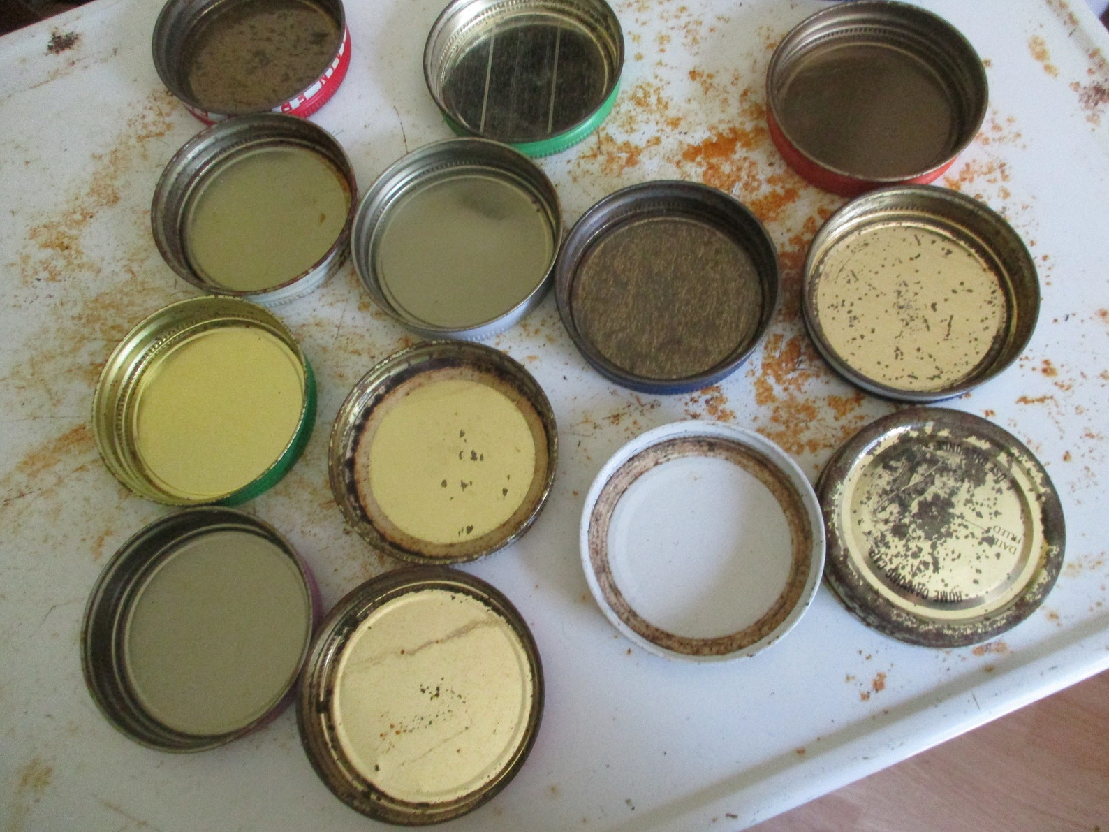 Metal Regular Jar Lids Vintage CHOICE Etsy UK