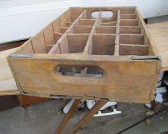 Vintage Royal Crown Cola Crate, Soda Pop Beverage Wood Box