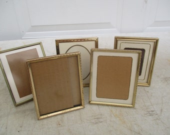 Gold Tone Picture Frames 5 1/4 x 4 1/4  ONE ONLY