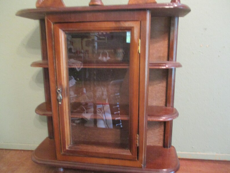 Curio Knick Knack Glass Door Hangs Etsy