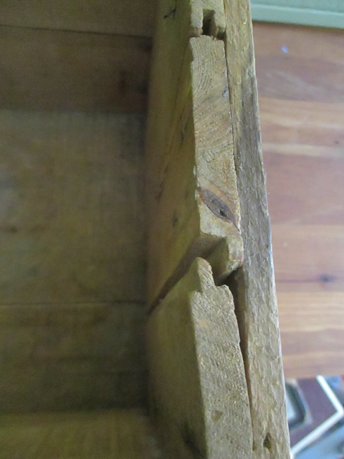 Crate Slatted Wooden Box Vintage Farmhouse Storage Etsy