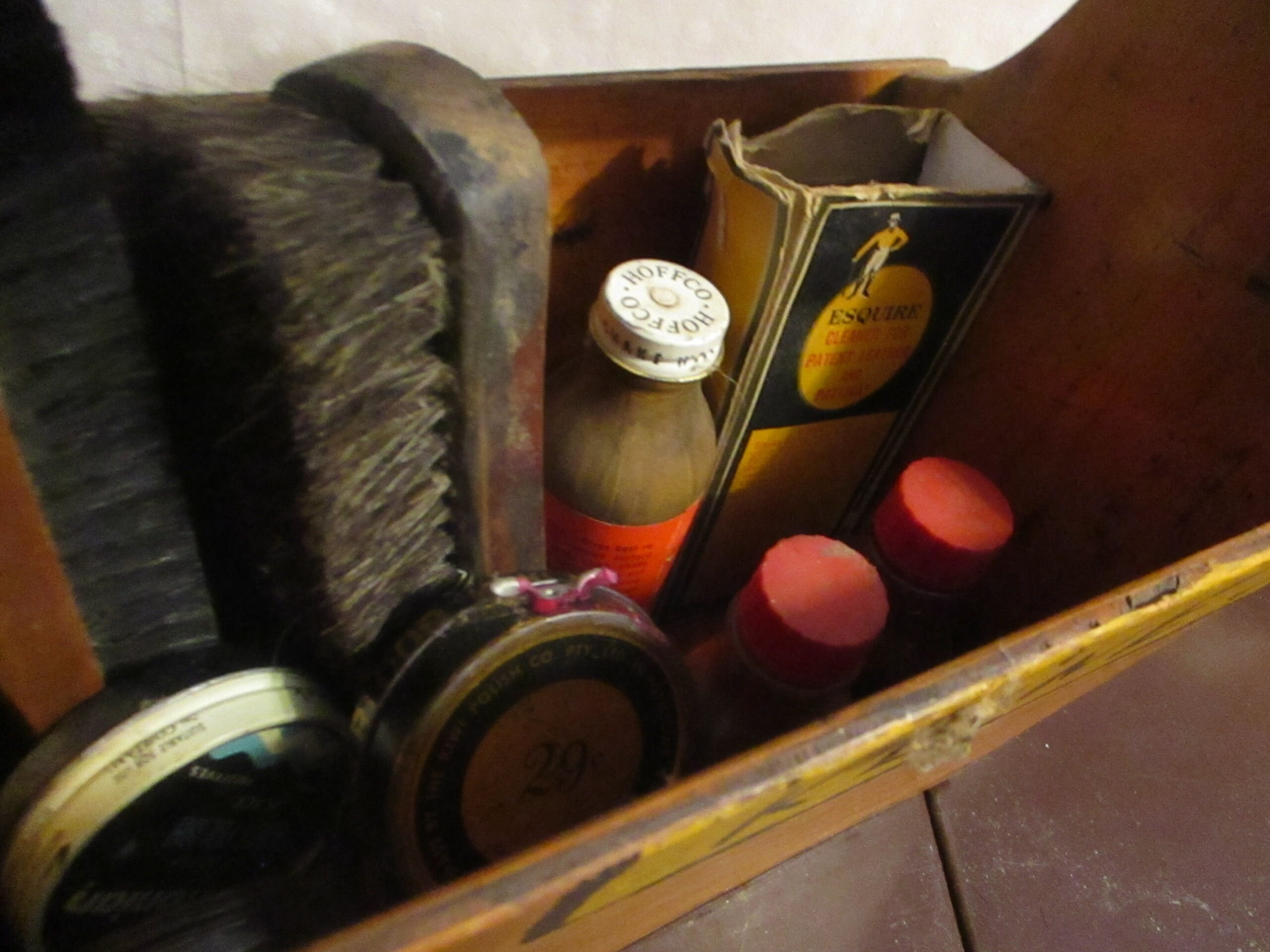 Vintage Kiwi Shoe Shine Box #155591