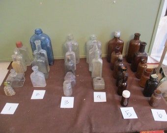 Bottles Collection Apothecary   Vintage CHOICE