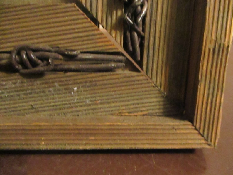 Barn Wood Picture Frame With Barbed Wire Vintage 3 1/2 x 5 Etsy