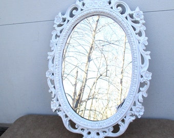 Mirror Ornate Large Frame Oval  Vintage 29 x 19