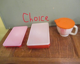 Tupperware Deli Meat Hot Dog Bacon Keeper or Mix n Stor  food storage Vintage CHOICE