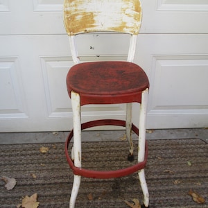 Cosco High Stool Chair Vintage Decor