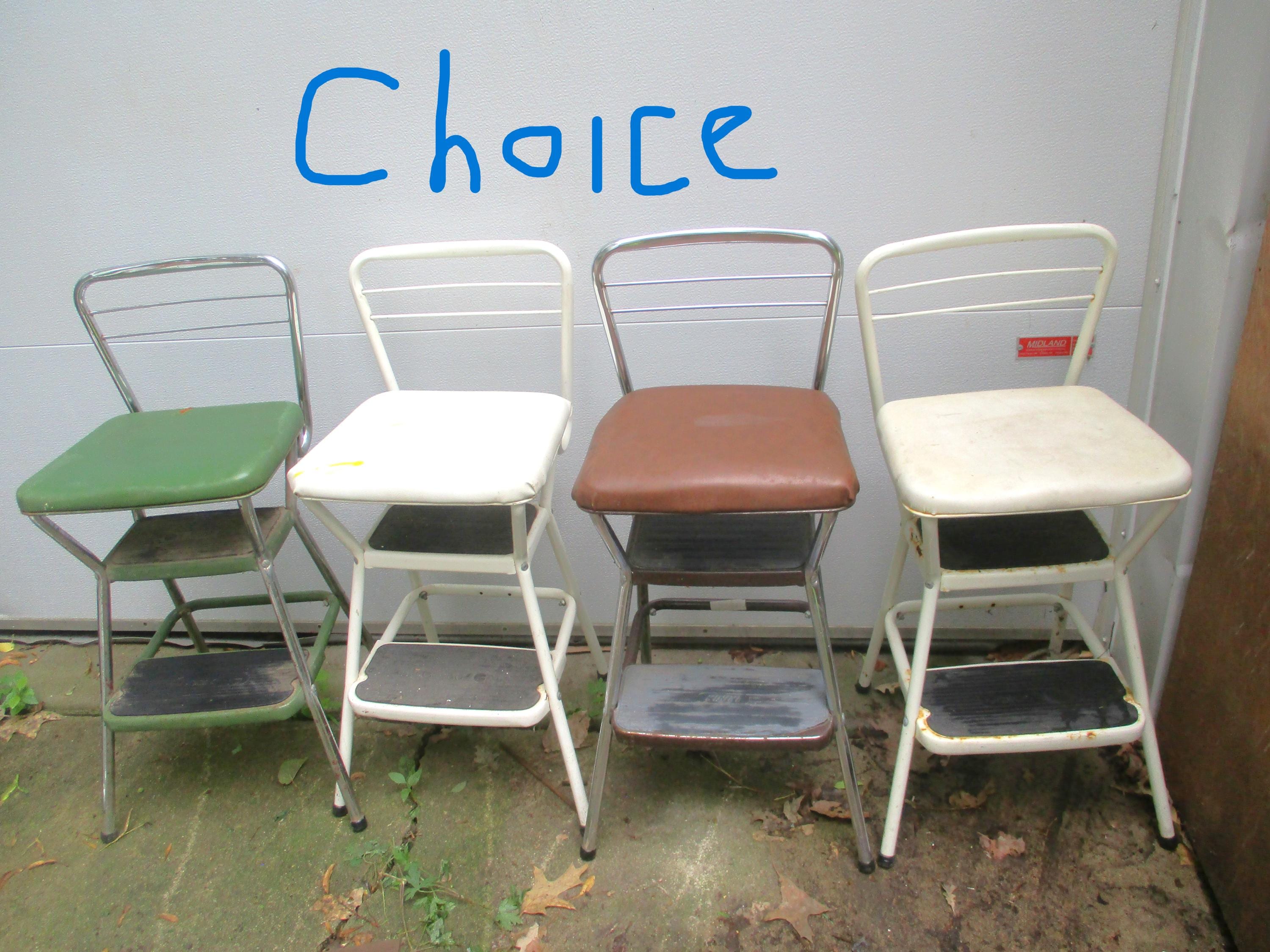 Vintage Step Stool Chair - Etsy