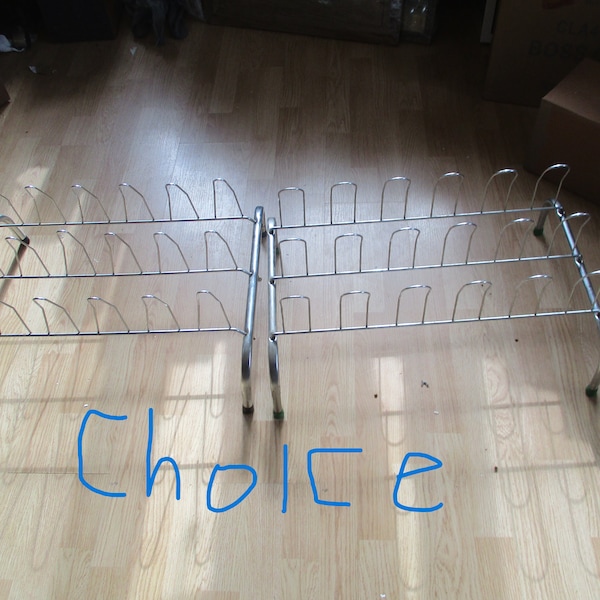 Chrome Shoe Rack Organizer Vintage CHOICE