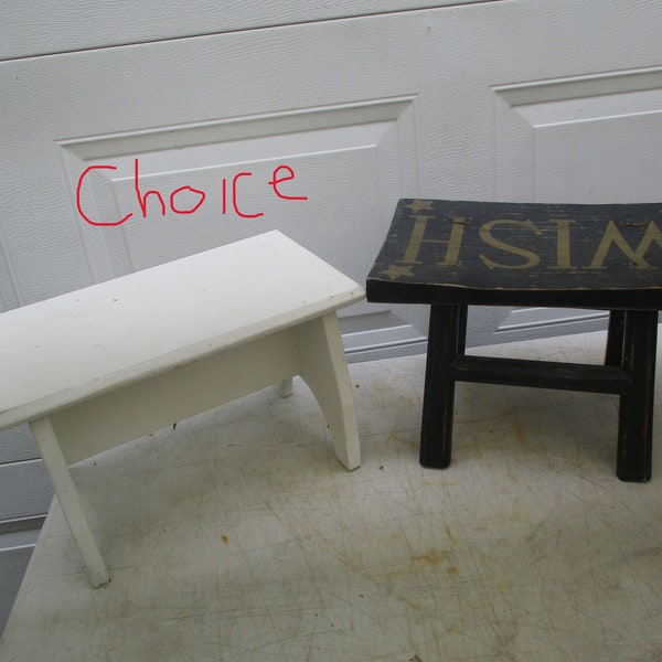 Wood Stool Bench Step Vintage home decor CHOICE