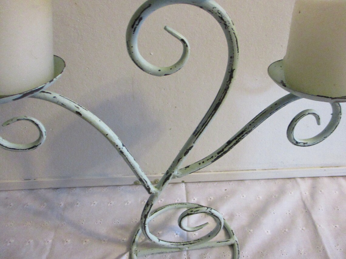Candelabra Fireplace Insert Table Centerpiece Holds 3 Candles Etsy