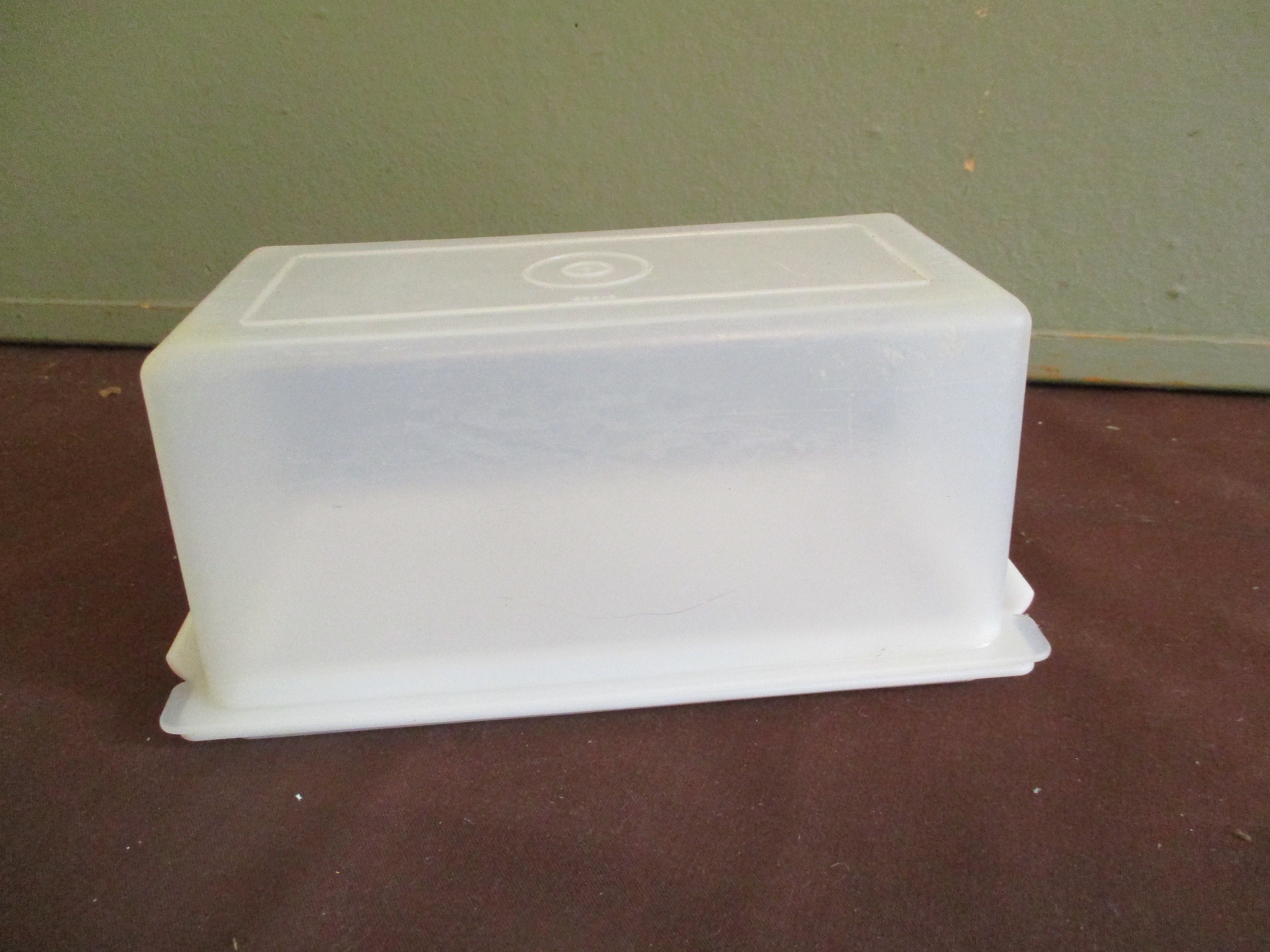 Butter dish Tupperware pound container Vintage Clear and Etsy