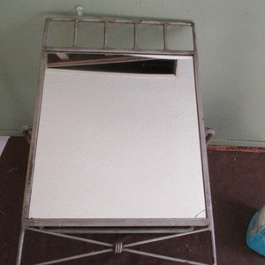 Mirror Swivel Unisex  Vanity Dresser Vintage Corner chip