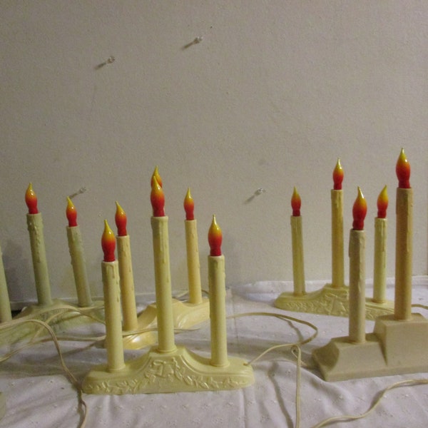 Electric Candle  Christmas Decor candle stand of 3 Choice  C