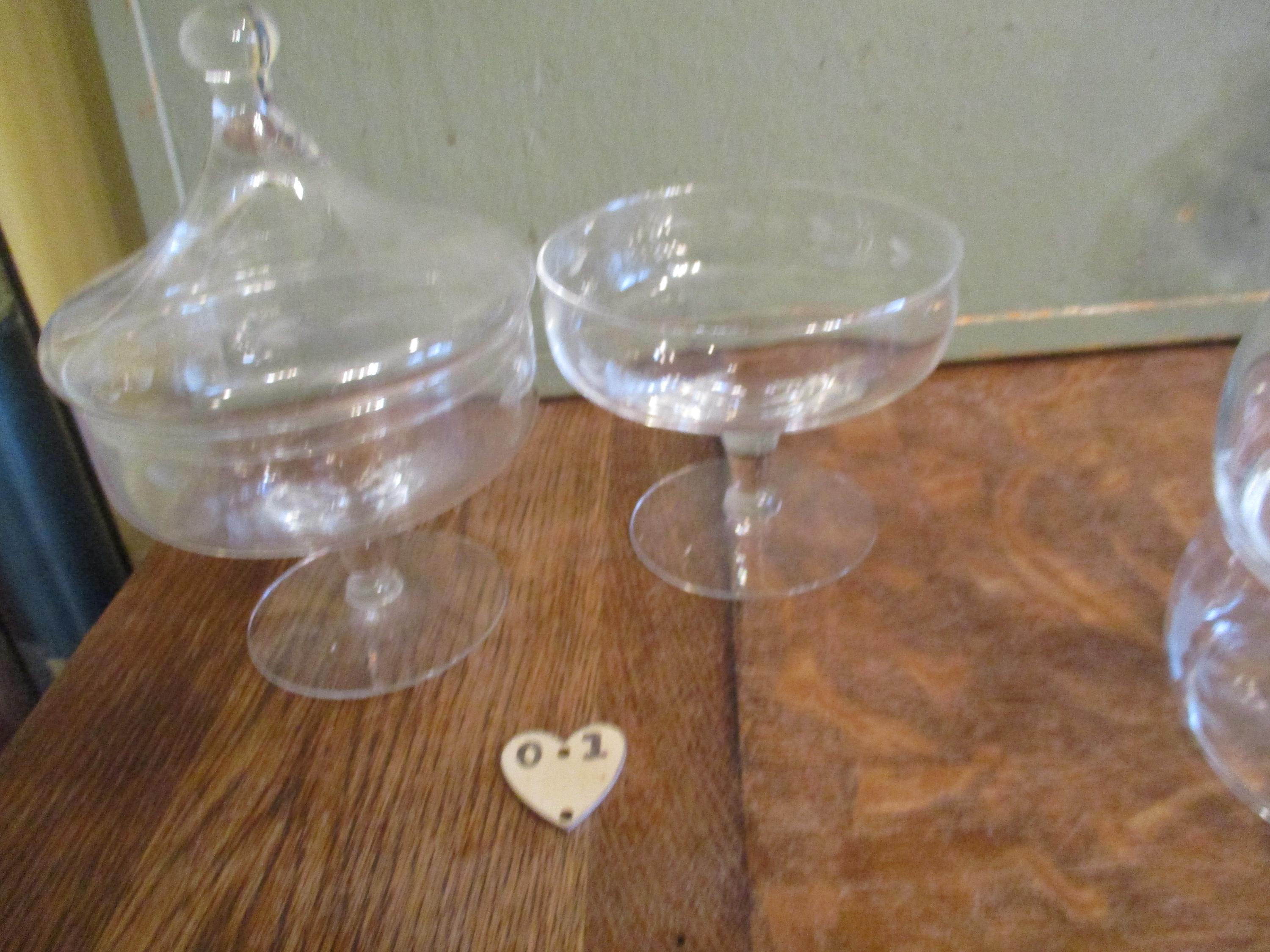 Princess Glass Containers Princess House Etched Glass Containers Vintage CHOICE - Etsy