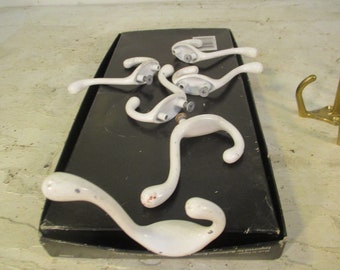 Coat Hat Hooks Vintage Supplies CHOICE set of 6